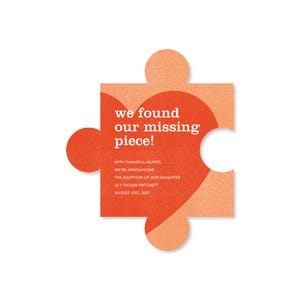 Papierlose Post Anpassbare Adoptionsankündigungskartenvorlage | Fröhlich und lebendig | Babyparty | Sofort Download