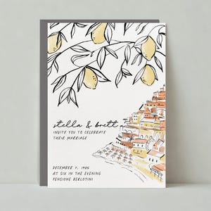 Paperless Post anpassbare Hochzeit Einladung Vorlage | Illustrativ | Hochzeitseinladung | Sofort Download