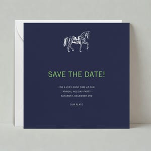 Personnalisable sans papier pour mariage | Simple et minimaliste | de profil, royale, formelle, cheval de concours | Téléchargement instantané