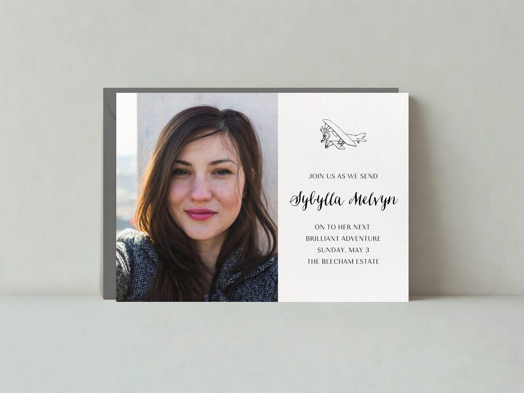Farewell Party Invitation | Boho, Simple and Minimal, Rustic | Photo ...