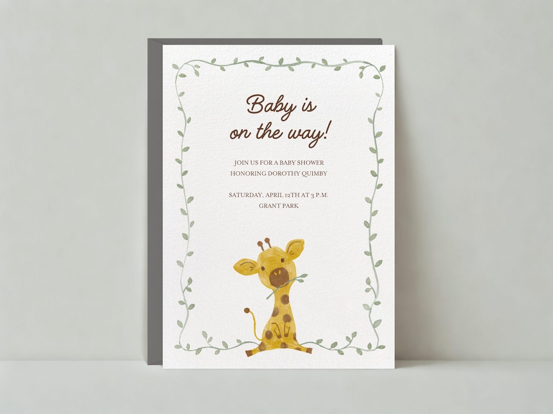 Customizable Baby Shower Invitation Template Paperless Post