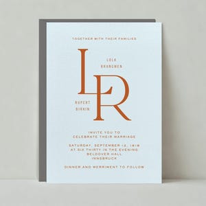 Papierloze post aanpasbare sjabloon huwelijksuitnodiging | Vet en typografisch | Modern, eigentijds | Direct downloaden