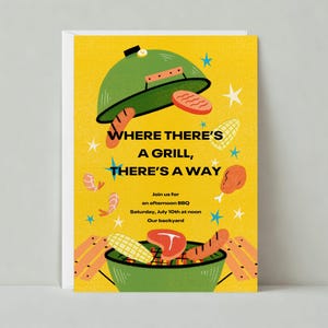Paperless Post Customizable Summer Party Invitation Template | Graphic | Barbecue, Summer Entertaining | Instant Download