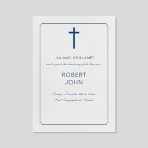 Paperless Post Customizable First Communion Party Invitation Template | Baptism And Christening, Lines, Border, Simple | Instant Download