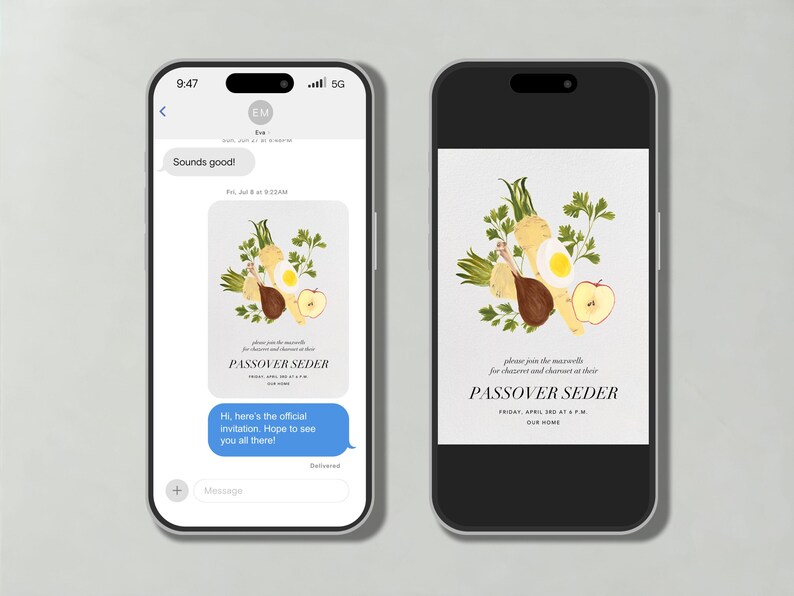 Paperless Post Customizable Passover Party Invitation Template | Salt ...