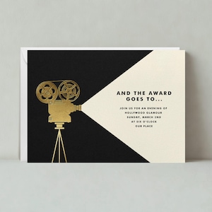 Paperless Post Customizable Viewing Party Invitation Template | Graphic | Films, Projectors, Cameras, Movies, Screens | Instant Download