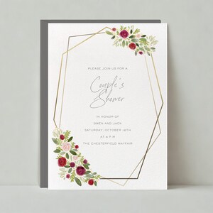 Paperless Post Anpassbare Hochzeit Dusche Einladung Vorlage | Illustrativ, Rustikal | Brautparty, Modern | Sofort Download