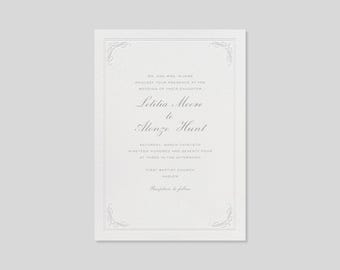Paperless Post Customizable Wedding Invitation Template | Classic And Elegant, Calligraphy | Border, Fancy | Instant Download
