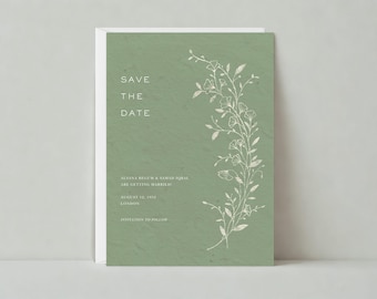 Paperless Post Customizable Rustic Wedding Save the Date Template | Boho, Rustic | Wedding Invitation | Instant Download