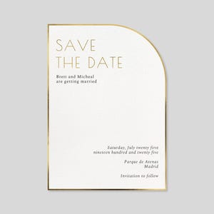Papierloze post aanpasbare bruiloft-save-the-date-sjabloon | Vet en typografisch | Minimalistisch, minimaal, eenvoudig, schoon | Direct downloaden