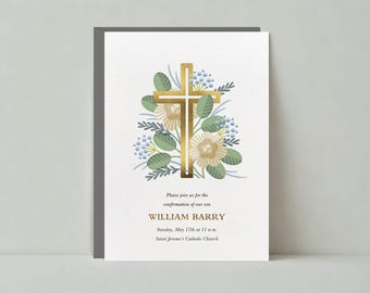 Paperless Post Customizable Confirmation Party Invitation Template | Religious | Instant Download