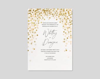 Paperless Post Customizable Wedding Invitation Template | Abstract, Classic And Elegant | Instant Download