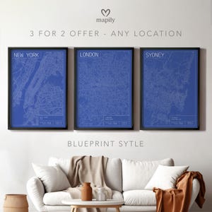 Personalized City Map Gift Set – 3 for 2 | Thoughtful Custom Present