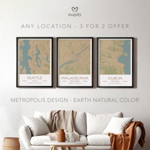 Travel Memory Map Bundle – 3 for 2 Cities | Wanderlust Wall Art