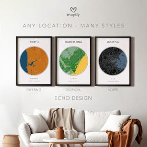 Personalized City Map Print Set: Custom Location Wall Art
