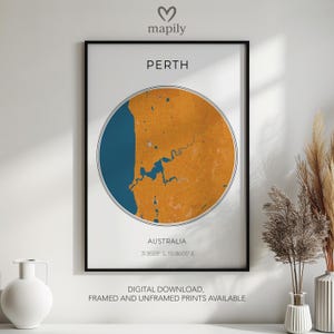 Einzigartiges Perth Poster Print – Geschenk für Freunde oder Familie | Wandkunst mit einer persönlichen Note