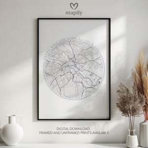Né et élevé à Leeds – Poster personnalisé | Art mural patriotique