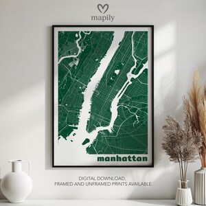 Impression de carte personnalisée – Choisissez n'importe quelle ville | Décoration murale élégante pour la maison urbaine