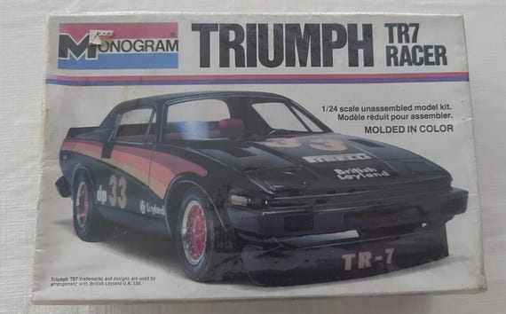Monogram 1/24 Scale Triumph TR7 Racer Plastic Model Kit [super