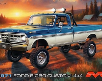 Moebius 1/25 1971 ford f250 lifted custom pickup model kit