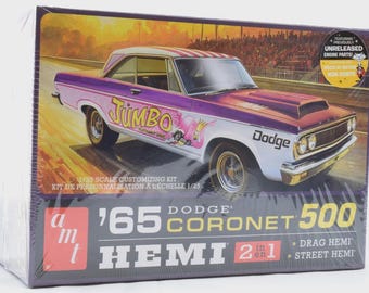 Kit de modelismo Amt 1/25 Dodge Coronet 500 Hemi de 1965