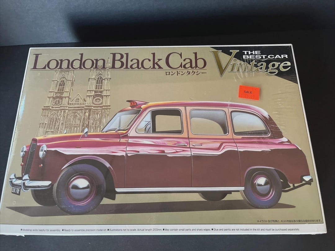 C Lab Model Kit AOSHIMA 1/24 Vintage London Black Cab Model Kit - Etsy