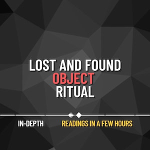 Lost and Found Object Ritual – Psychic Energy Work to Locate Missing Items – Powerful Spiritual Retrieval Session