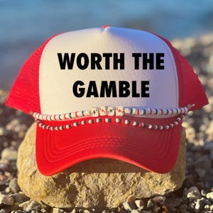 Funny Trucker Hat, Trucker Hat, Vegas Trucker hat, Trendy Gift for Her, Lucky Trucker Hat, Custom Trucker Hat, Woman&#39;s Trucker Hat