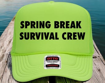 Spring Break Trucker Hat, Beach Vacation Hat, Girls Trip Hat, Inappropriate Hat, Trucker Hat, Custom Trucker Hat, Funny trucker hat