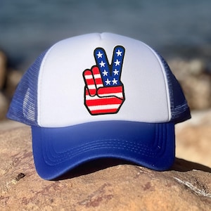 Patriotic trucker hat, Adult trucker hat, Patriotic Hat for her, Trucker hat for him, 4ht of july trucker hat, Patriotic hat