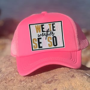 Pullover Wetter Saison Trucker Hut, Trucker Hut für Frauen, Hut mit Patches, Preppy Trucker Hut, Geschenkbörse für Sie, Bad Hair Day