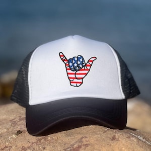 Patriotic trucker hat, Adult trucker hat, Patriotic Hat for her, Trucker hat for him, 4ht of july trucker hat, Patriotic hat