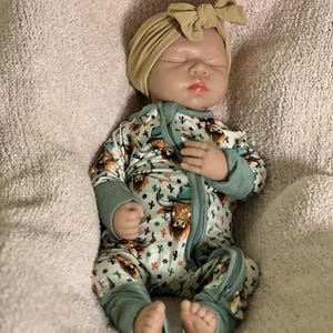 Highland Cow Bamboo PJs, Farm Bamboo Pajamas, Bamboo Baby Pajamas, Convertible Zipper Footie, Bamboo Zipper Romper, Newborn Gifts, Western