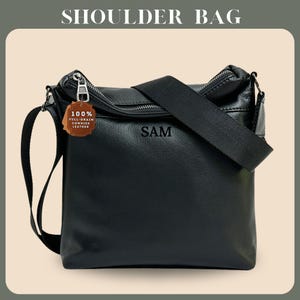 Sac bandoulière en cuir pour homme Sac messager en bandoulière Sac en cuir Sac à bandoulière Sac de bureau Sac de voyage Sac cartable Cadeaux d'anniversaire pour lui petit ami