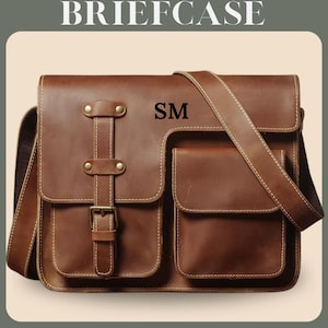 Sac à bandoulière pour homme, sac à bandoulière, sac à bandoulière en cuir, cartable, sac de voyage, sac à main personnalisé, cadeau pour lui