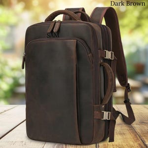 Leather Office  Handbag, Laptop Backpack Men, School Bag, Shoulder backpack, Outdoor Travel Backpack, Personalized handbag, Rucksack Satchel