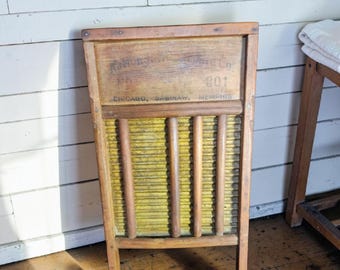 Vintage National Washboard | Number 801 | Brass King Washboard