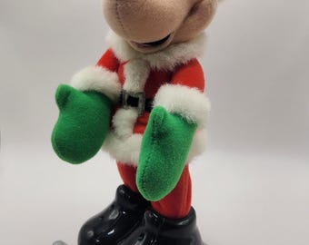 Vintage Singing Christmas Mickey Mouse Plush