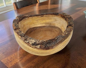 Maison D'Arte handcrafted serving bowl made from durable Java wood