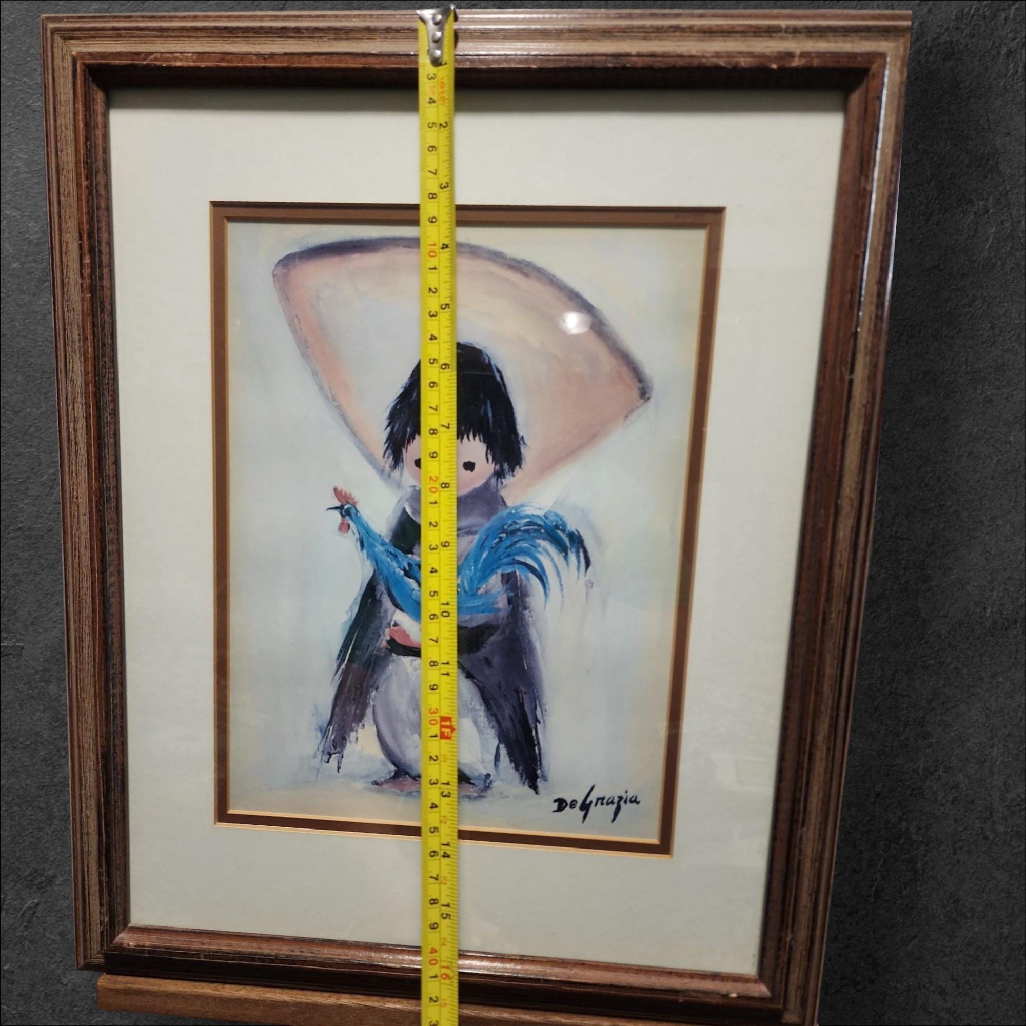 Framed and Singed Reproduction Print of 