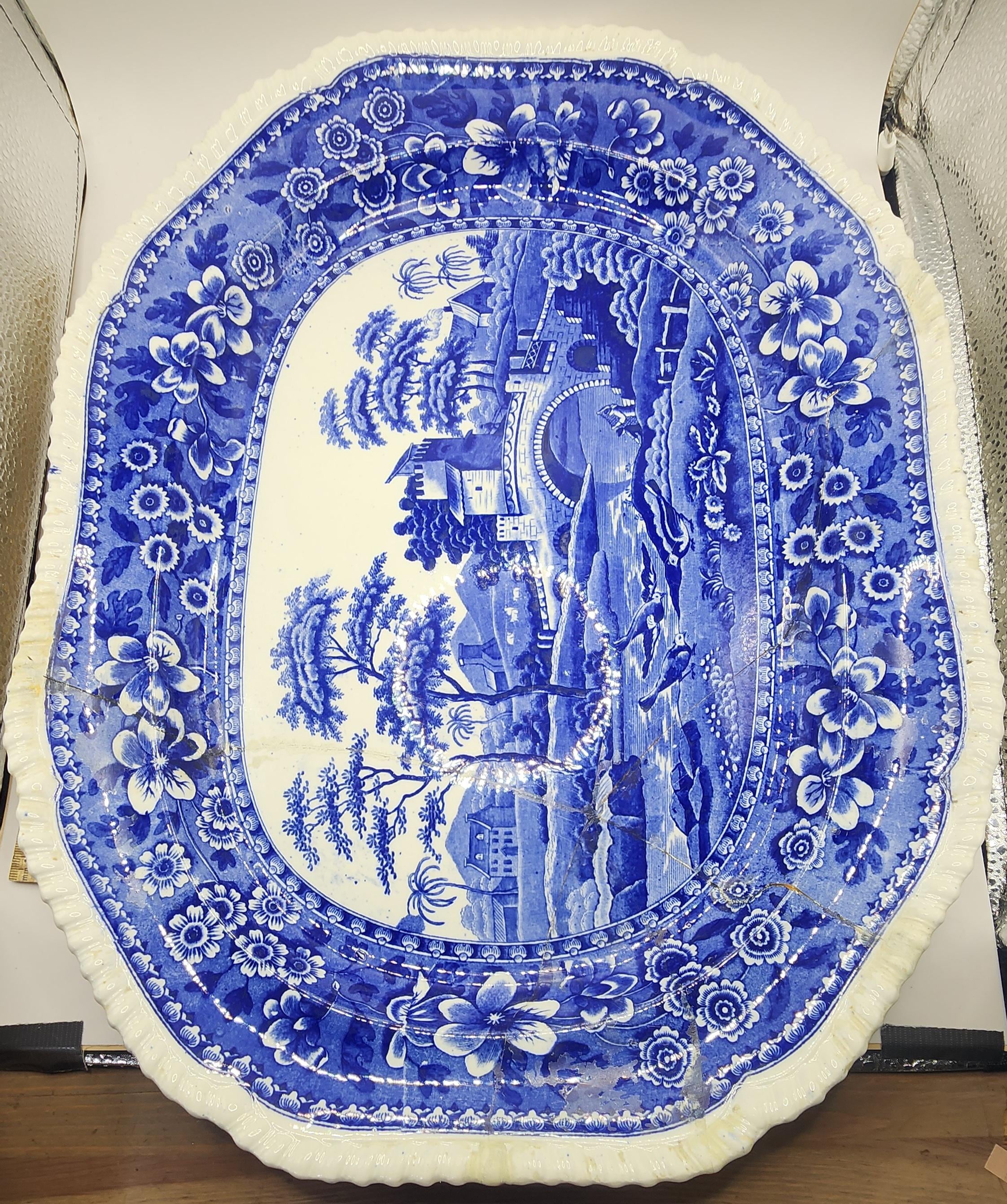 スポード（Spode）ブルータワー（BLUE TOWER) プレート 大 2枚