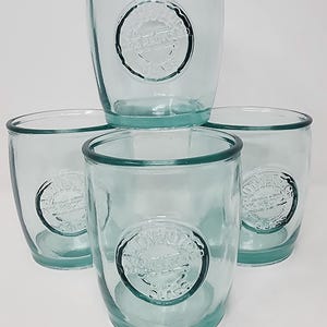 RECYCLED GLASS MADE IN SPAIN グリーン系ボトル3個 Recycled Glass Spain - Etsy