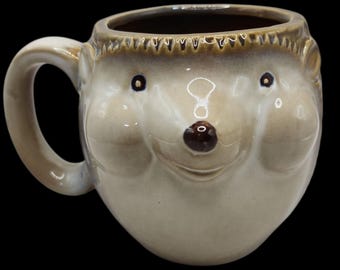 Cteahrow Tazza in ceramica con animali 3D all'interno, 360 ml, fatta a mano, tazza da caffè con design interessante, regalo di compleanno per amanti del caffè e del tè al latte (volpe