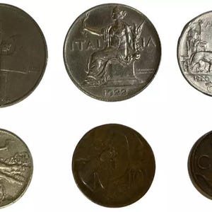 Italian lire coin collections - italy coin sets with banknotes optional