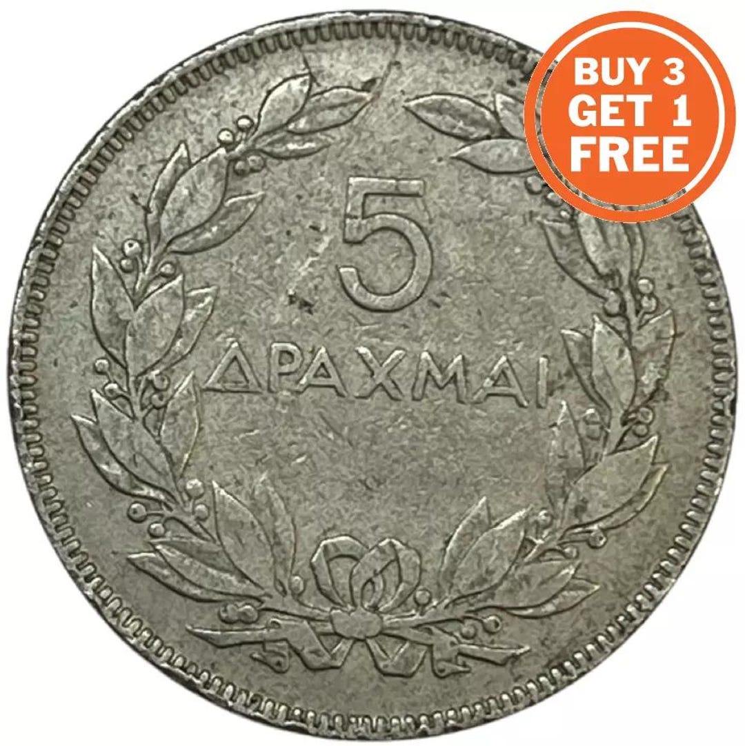 1930-5 Greek Drachmai-greece - Etsy
