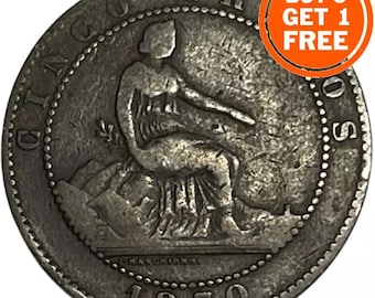 5 Centimos- spanish coin - 1870- spain