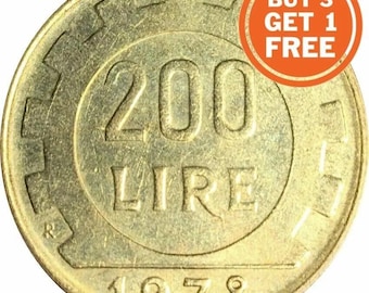 200 Italian lire coin italy choice of date 1977-1999 with commemoratives