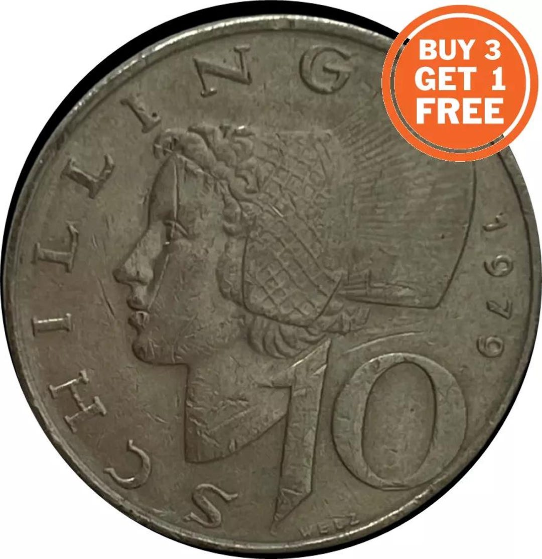 Moneda de 10 chelines austríacos, 1974-2001, fecha de elección