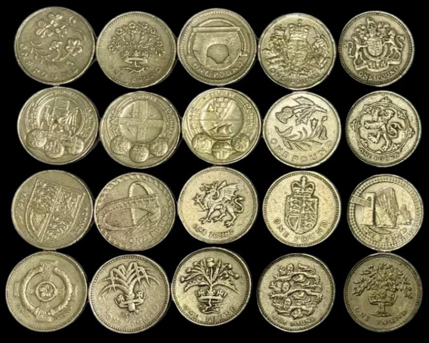 1983-2016 Elizabeth II One Pound Coin - Circulated - Choice