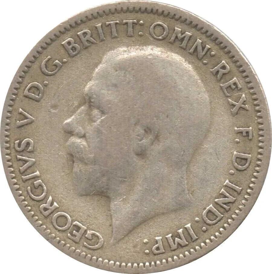 銀貨6ペンス ジョージ5世 1911年～1936年発行のコイン - Etsy 日本